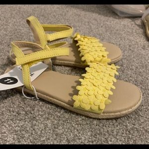 NEW!!  CAT & JACK Yellow Summer Sandals